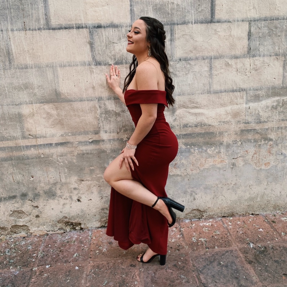 off the shoulder dress